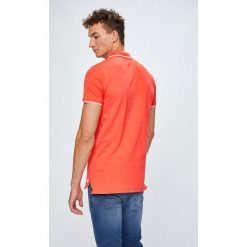 Tom Tailor Denim - Polo. Brązowe koszulki polo TOM TAILOR DENIM, l, bez wzorów, z bawełny, bez kołnierzyka, bez ramiączek. W wyprzedaży za 59.90 zł.