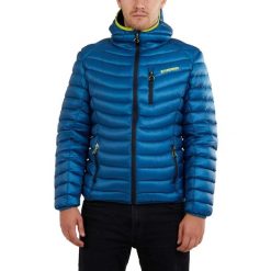 Kurtka puchowa męska Fundango Rauris Down. Niebieskie kurtki Fundango, m, bez wzorów, z puchu, bez kaptura. Za 549.99 zł.