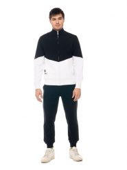 Leone Active męski dres zapinany na suwak i kołnierz, nie powodujący potu. Czarne komplety dresowe LEONE 1947 APPAREL, m, bez wzorów, z bawełny, bez ramiączek. Za 210.46 zł.