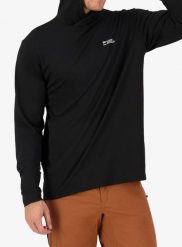 Bluza z kapturem Mons Royale Pivot Merino Long Sleeve Hood. Czarne bluzy z kapturem Mons Royale, l, bez wzorów, z materiału, z kapturem. Za 456.49 zł.