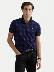 Polo Ralph Lauren Polo 710920184003 Granatowy Regular Fit. Niebieskie koszulki polo Polo Ralph Lauren, m, bez wzorów, z bawełny, bez kołnierzyka, bez ramiączek. Za 529.99 zł.
