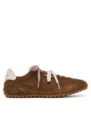 KARL LAGERFELD Sneakersy KL55922L Brązowy. Brązowe buty sportowe casual KARL LAGERFELD, bez wzorów, ze skóry, bez zapięcia. Za 969.99 zł.