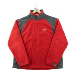 Second life - Kurtka polarowa męska z wysokim kołnierzem - Stan bardzo dobry. Czerwone kurtki The North Face, l, bez wzorów, z materiału, bez kaptura. Za 207.36 zł.