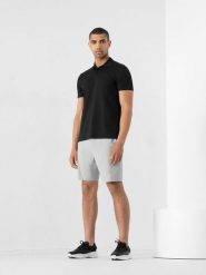 4F Spodenki casual męskie 4F x Robert Lewandowski L. Szare szorty 4F, l, bez wzorów, z bawełny, casualowe. W wyprzedaży za 99.99 zł.