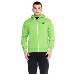 Męski dres z kapturem Fight Fluo. Czarne komplety dresowe LEONE 1947 APPAREL, m, bez wzorów, z dresówki, bez ramiączek. Za 147.31 zł.
