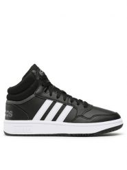Adidas Sneakersy Hoops 3.0 Mid Classic Vintage Shoes GW3020 Czarny. Czarne buty sportowe casual Adidas, bez wzorów, ze skóry, bez zapięcia. Za 259.99 zł.