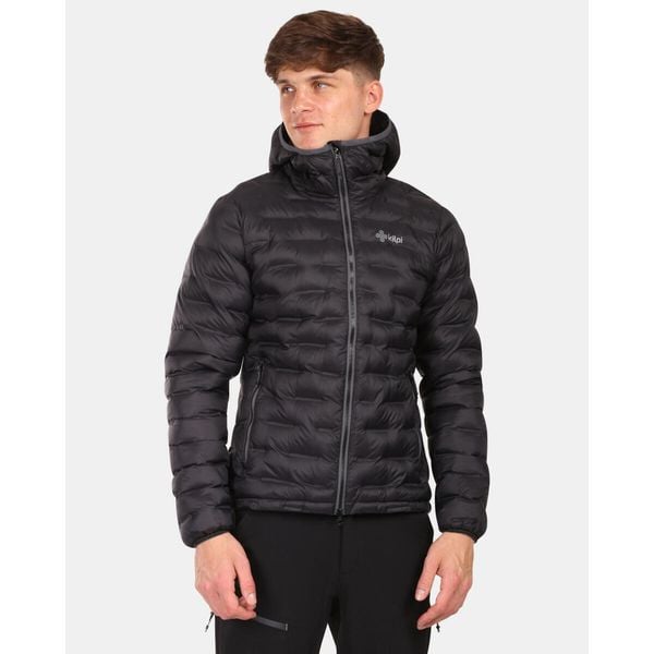 Męska kurtka ocieplana Kilpi ALBA-M. Czarne kurtki Kilpi, m, bez wzorów, bez kaptura. Za 422.05 zł.