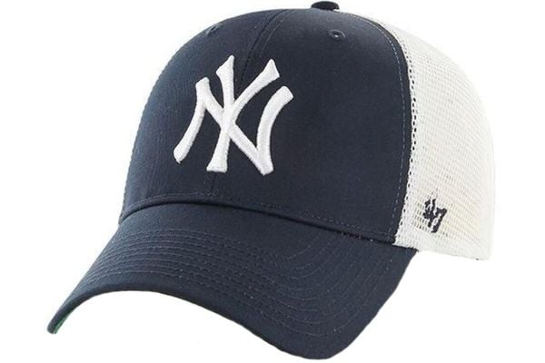 Czapka z daszkiem - Branson - New York Yankees - Regulowana - Dla dorosłych. Niebieskie czapki z daszkiem 47 Brand, bez wzorów, z bawełny. Za 89.99 zł.