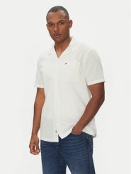 Tommy Jeans Koszula DM0DM20895 Écru Regular Fit. Koszule Tommy Jeans, m, bez wzorów, z bawełny, bez kołnierzyka, bez ramiączek. Za 259.99 zł.