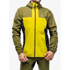 Kurtka ocieplana męska Haglofs L.I.M Alpha Hood. Zielone kurtki Haglöfs, l, bez wzorów, bez kaptura. Za 996.99 zł.