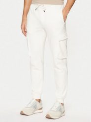 Guess Spodnie materiałowe Z4YB08 K9V31 Écru Regular Fit. Spodnie materiałowe Guess, m, z aplikacjami, z bawełny. Za 239.99 zł.