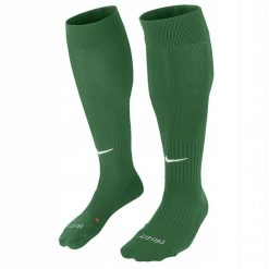 Getry do piłki nożnej Nike Classic II Cush OTC. Zielone legginsy długie sportowe Nike, bez wzorów, do piłki nożnej. Za 38.00 zł.