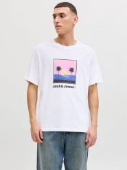 Jack & Jones Koszulka "Perry" w kolorze białym rozmiar: S. Białe bezrękawniki Jack & Jones, s, bez wzorów, z bawełny, bez kołnierzyka, bez ramiączek. Za 41.69 zł.