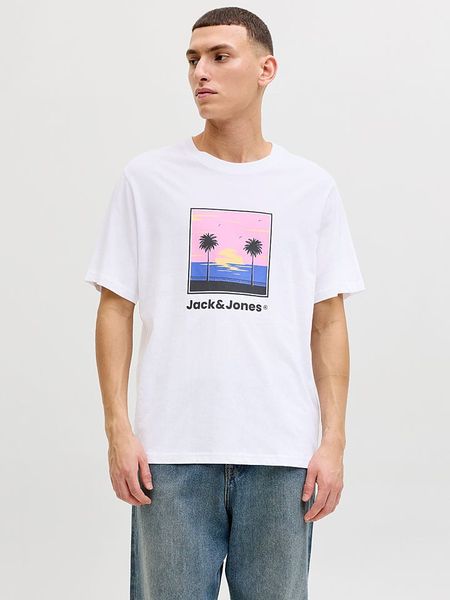 Jack & Jones Koszulka "Perry" w kolorze białym rozmiar: L. Białe bezrękawniki Jack & Jones, l, bez wzorów, z bawełny, bez kołnierzyka, bez ramiączek. Za 57.47 zł.