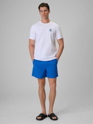 4F Spodenki plażowe boardshorty z filtrem UPF50+ męskie - niebieskie XL. Niebieskie szorty 4F, m, bez wzorów, z materiału, wakacyjne. Za 129.99 zł.