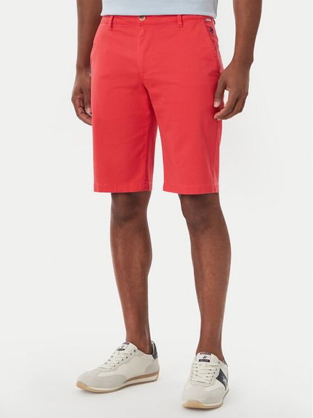 Beverly Hills Polo Club Szorty materiałowe B472456 Czerwony Regular Fit. Czerwone szorty Beverly Hills Polo Club, m, bez wzorów, z bawełny. Za 203.99 zł.