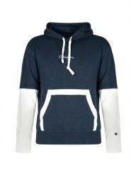 Champion Bluza Hoodie | 215283 | Mężczyzna | Biały, Granatowy. Białe bluzy Champion, m, z aplikacjami, z bawełny, bez kaptura. W wyprzedaży za 219.00 zł.