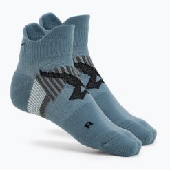 Skarpety Mizuno DryLite Race Mid. Niebieskie skarpety Mizuno, bez wzorów, z elastanu. Za 29.99 zł.