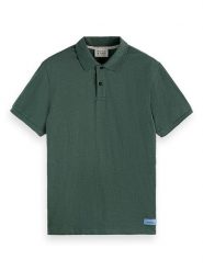 Scotch & Soda Koszulka polo w kolorze zielonym rozmiar: L. Zielone koszulki polo Scotch & Soda, l, bez wzorów, bez kołnierzyka, bez ramiączek. Za 137.10 zł.