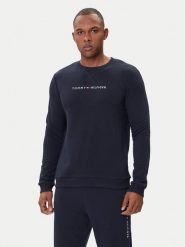 Tommy Hilfiger Bluza UM0UM03666 Granatowy Regular Fit. Niebieskie bluzy Tommy Hilfiger, m, bez wzorów, z bawełny, bez kaptura. Za 219.99 zł.
