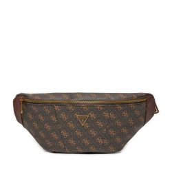 Nerka Guess. Brązowe saszetki i nerki Guess, z aplikacjami. Za 359.99 zł.