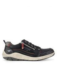 Mustang Sneakersy 4160-301 Czarny. Czarne buty sportowe casual Mustang, bez wzorów, z materiału, bez zapięcia. Za 255.99 zł.