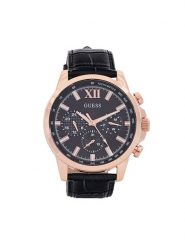 Guess Zegarek Walker GW0901G5 Czarny. Czarne, analogowe zegarki Guess. Za 649.99 zł.