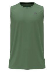 Odlo Top "Essential" w kolorze khaki do biegania rozmiar: S. Brązowe t-shirty sportowe ODLO, bez wzorów, z materiału, bez ramiączek, do biegania. Za 79.59 zł.