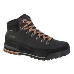 Buty trekkingowe męskie CMP Heka WP Hiking. Czarne trekkingi CMP, bez wzorów, z nubiku, bez zapięcia. Za 409.99 zł.