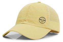 Lekka i Przewiewna Czapka z Daszkiem, Szybkoschnąca - Pako Jeans - Słomkowa. Żółte czapki z daszkiem Pako Jeans, bez wzorów, z jeansu. Za 49.99 zł.