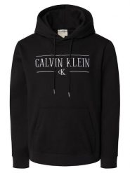 Calvin Klein Jeans Bluza LV04RH238G Czarny Regular Fit. Czarne bluzy Calvin Klein Jeans, m, bez wzorów, z bawełny, bez kaptura. Za 369.99 zł.