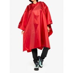 Peleryna turystyczna Trekmates Tour Poncho - chili pepper. Czerwone kurtki przeciwdeszczowe TREKMATES, m, bez wzorów, bez kaptura. Za 245.00 zł.