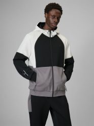 4F Bluza dresowa regular z kapturem męska - multikolor S. Bluzy z kapturem 4F, m, bez wzorów, z dresówki, z kapturem. Za 249.99 zł.