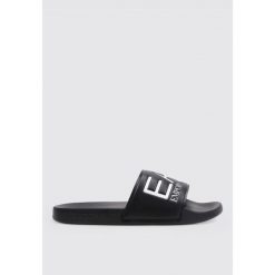 Sandały EA7 SCARPE BEACHWEAR Czarny. Czarne sandały EA7, z syntetyku, bez zapięcia. Za 192.34 zł.