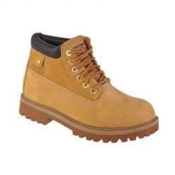 Buty do chodzenia męskie Skechers Sergeants Verdict. Żółte buty sportowe casual Skechers, bez wzorów, z materiału, za kostkę, bez zapięcia. Za 488.00 zł.