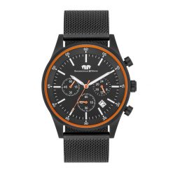Rhodenwald & Söhne Chronograf Goodwill Czarny Stal nierdzewna Czarny Zegarki męskie 1 ct Męskie. Czarne, analogowe zegarki Rhodenwald & Söhne, z mosiądzu. Za 2,249.99 zł.