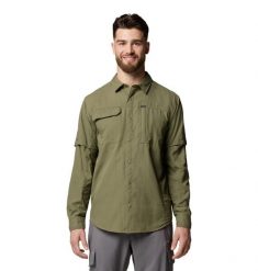 COLUMBIA Koszula męska Skien Valley Long Sleeve Shirt stone green-XL. Zielone koszule Columbia, m, bez wzorów, z materiału, bez kołnierzyka, bez ramiączek. Za 284.00 zł.