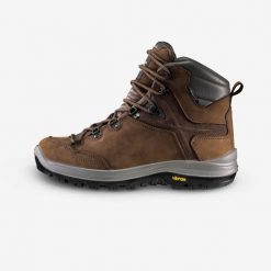 Second Life - Buty trekkingowe męskie MT500 skóra wodoodporne - Stan Doskonały. Brązowe buty turystyczne SIMOND, bez wzorów, z kauczuku, przed kolano, bez zapięcia, trekkingowe. Za 389.99 zł.