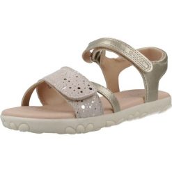 Sandały GEOX J SANDAL HAITI Złoty. Żółte sandały Geox, z syntetyku, bez zapięcia. Za 227.99 zł.