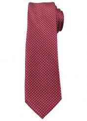 Bordowy Elegancki Krawat -Angelo di Monti- 6 cm, Męski, Drobny Wzór Geometryczny. Czerwone krawaty i muchy Angelo di Monti, bez wzorów. Za 45.00 zł.