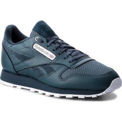 Buty Reebok - Cl Leather Mu CN3870 Deep Sea/Mt Fuji/White. Niebieskie buty sportowe casual marki Reebok, z materiału. W wyprzedaży za 269.00 zł.