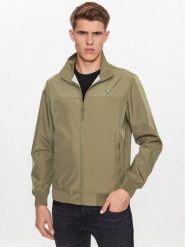 Guess Kurtka przejściowa M3RL60 WO065 Zielony Regular Fit. Zielone kurtki Guess, m, z aplikacjami, z syntetyku, bez kaptura. Za 489.99 zł.