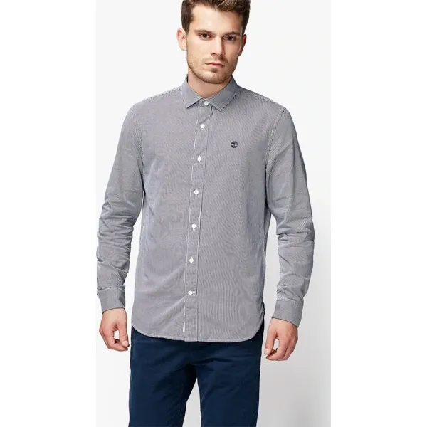 Timberland Koszula Ls Milford Checks Oxford , niebieski, rozmiar M. Niebieskie koszule Timberland, m, bez wzorów, z materiału, bez kołnierzyka, bez ramiączek. W wyprzedaży za 259.99 zł.