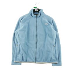 Second life - Męska polarowa kurtka TNF - Stan bardzo dobry. Niebieskie kurtki The North Face, m, bez wzorów, z polaru, bez kaptura. Za 170.36 zł.