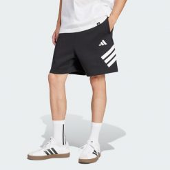 Szorty Future Icons z 3 paskami. Czarne szorty Adidas, bez wzorów, sportowe. Za 199.00 zł.