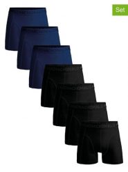 Muchachomalo Bokserki (7 par) w kolorze czarno-granatowym rozmiar: M. Czarne bokserki MUCHACHOMALO, m, bez wzorów. Za 187.96 zł.
