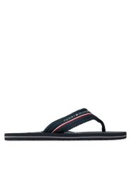 Tommy Hilfiger Japonki Web Beach Sandal FM0FM05340 Granatowy. Niebieskie japonki Tommy Hilfiger, bez wzorów, z materiału. Za 149.99 zł.