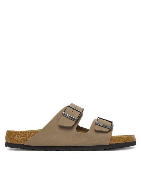 Birkenstock Klapki Arizona 1032019 Beżowy. Brązowe klapki Birkenstock, ze skóry. Za 399.99 zł.
