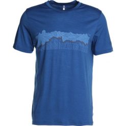 Icebreaker MENS TECH LITE CREWE HAUTE ROUTE Tshirt z nadrukiem sea blue. T-shirty marki Icebreaker. Za 299.00 zł.