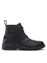 Levi's® Kozaki 228755-700-559 Czarny. Czarne kozaki bez wzorów, ze skóry, bez obcasa, bez zapięcia. Za 359.99 zł.